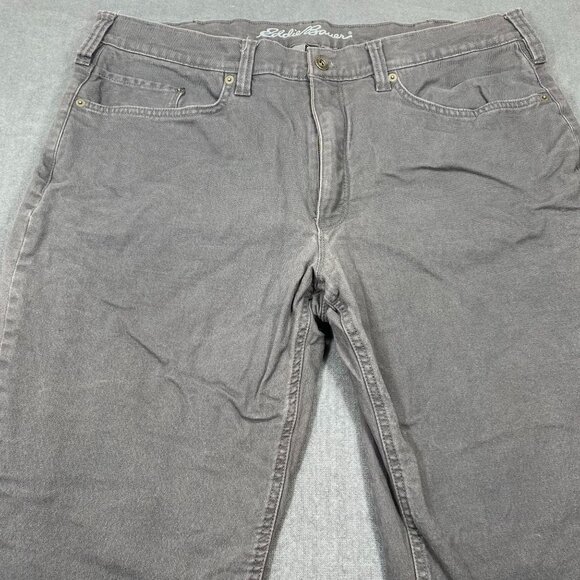 Eddie Bauer Mens Gray Fleece-Lined Straight Fit Pants Size 38x30 - Picture 11 of 16